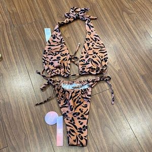 Cupshe x Jojo animal print bikini